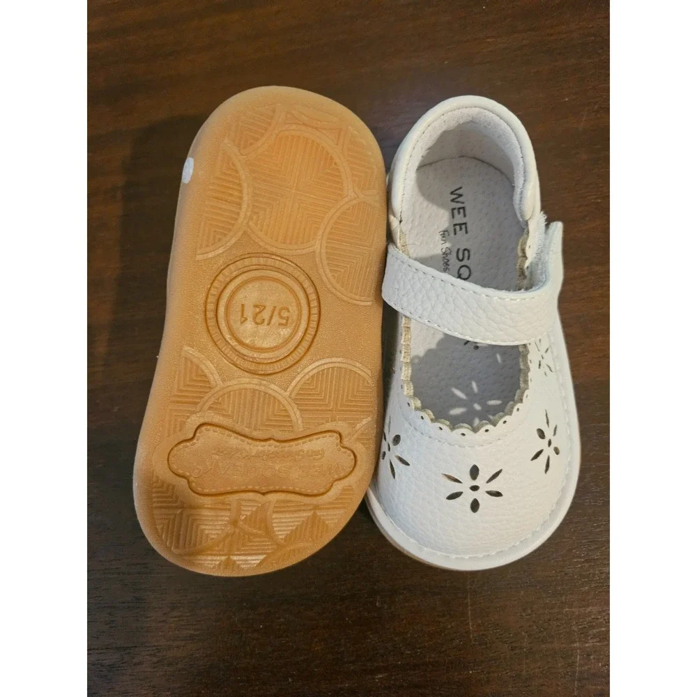 Wee Squeak Ellie White Shoe Size 5/21‎ NEW In Original Box